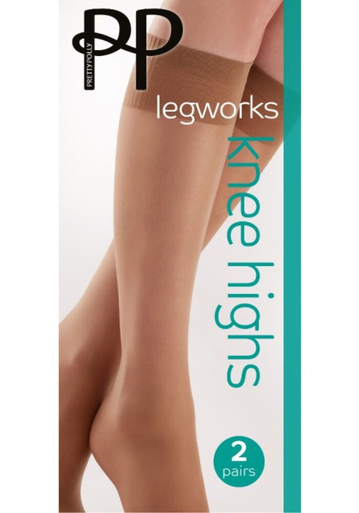 Pretty Polly Support Knee High Socks 2 Pair Pack