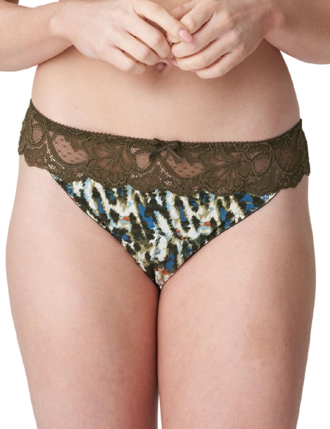 Prima Donna Madison Thong - Olive Green - XL - 16