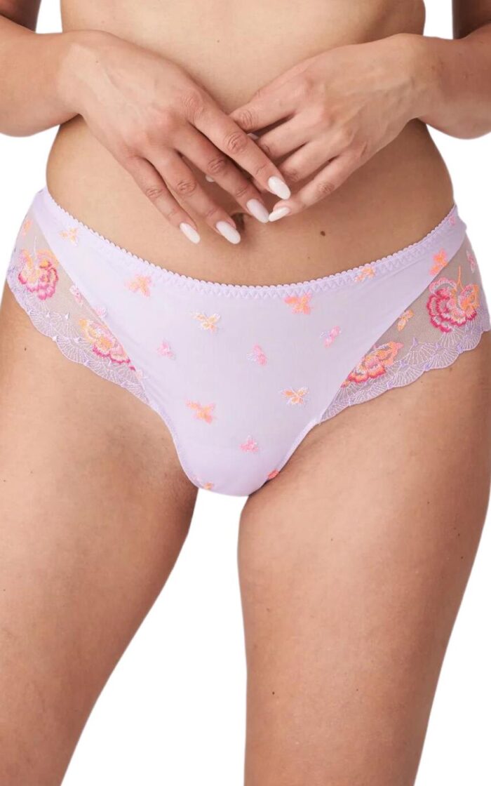 Prima Donna Palace Garden Luxury Thong - Pastel Lavender - XL - 16