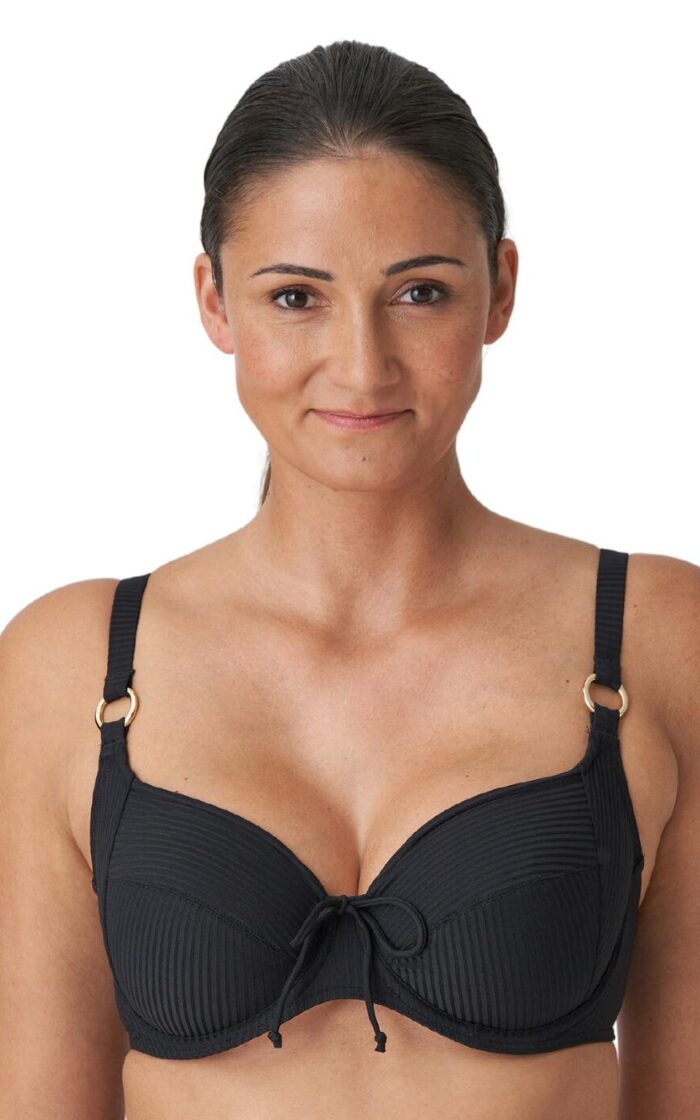 Prima Donna Sahara Full Cup Bikini Top - Black - 34D