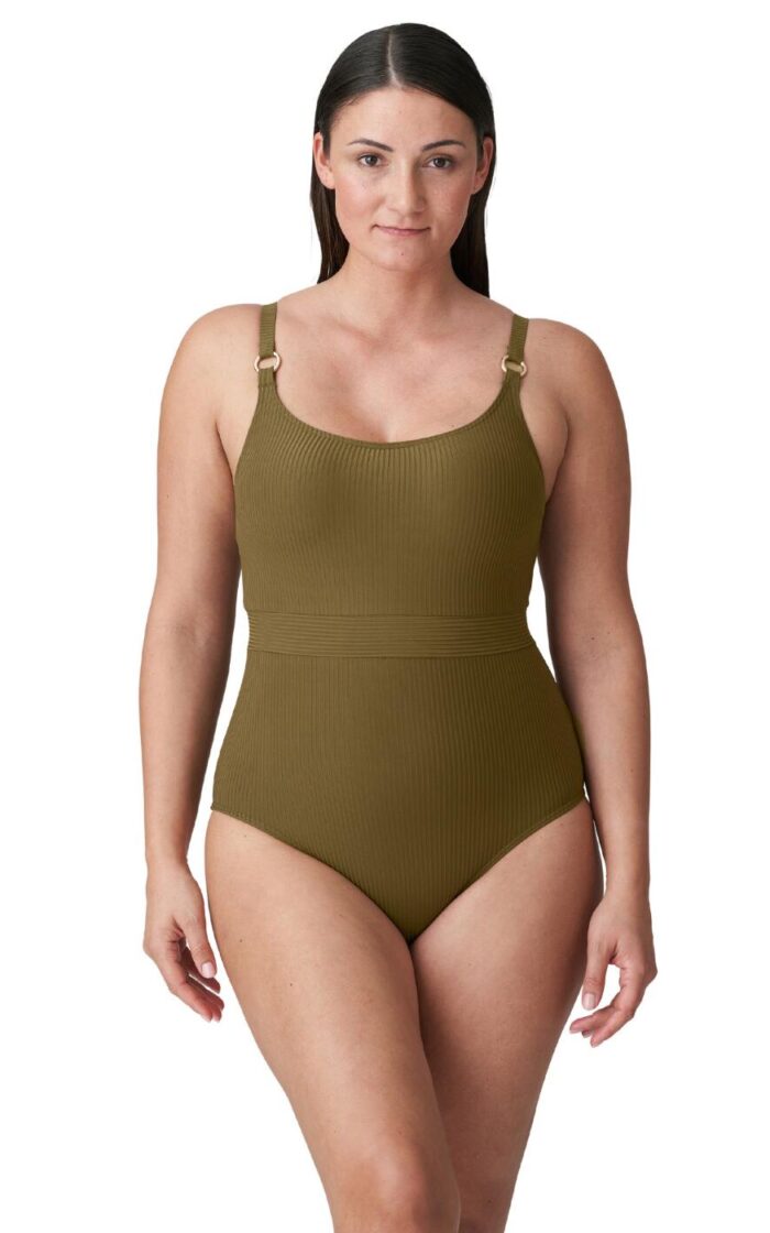 Prima Donna Sahara Non Wired Padded Swimsuit - Olive - 34G