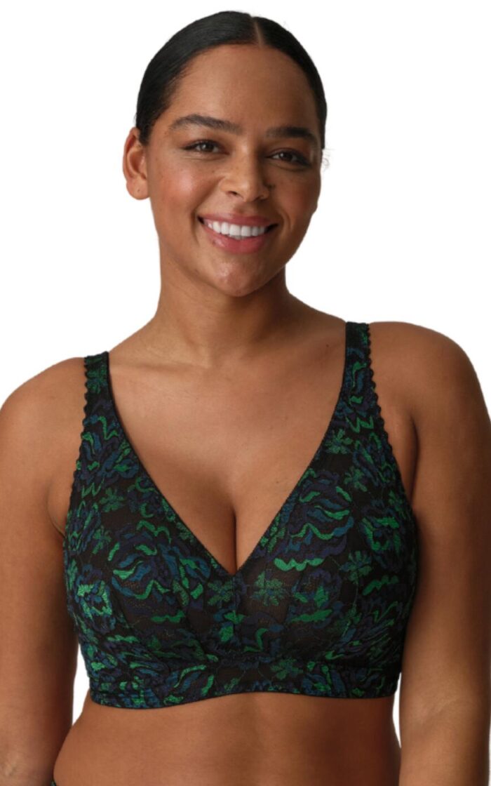 Prima Donna San Angel Bralette - Peacock Feather - 38E