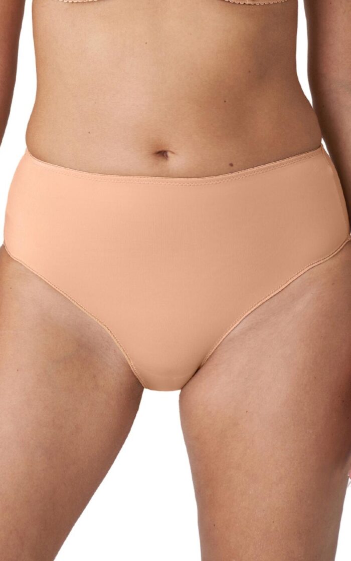 Prima Donna Satin Full Brief - Light Tan - XL - 16