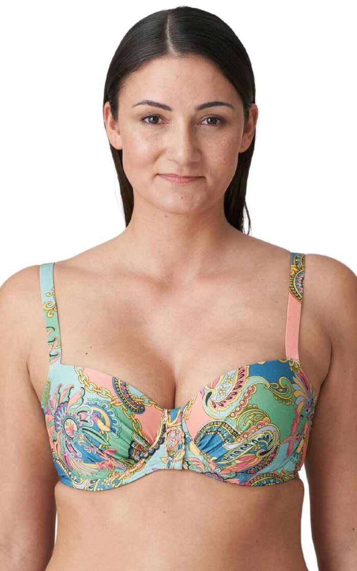 Prima Donna Swim Celaya Padded Balcony Bikini Top - Italian Chic - 36F