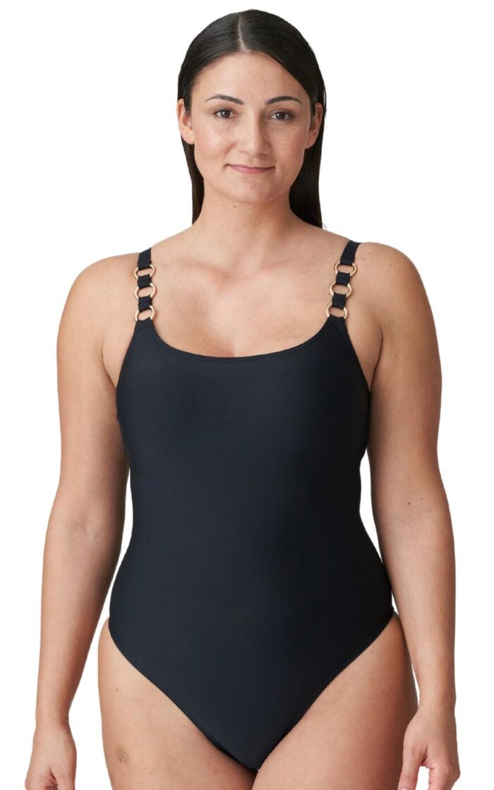 Prima Donna Swim Damietta Padded Non Wired Swimsuit - Black - 34F