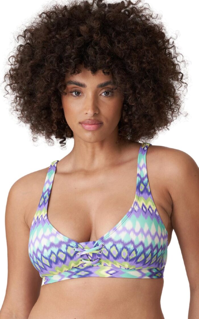 Prima Donna Swim Holiday Plunge Bikini Top - Mezcalita Blue - S - 10