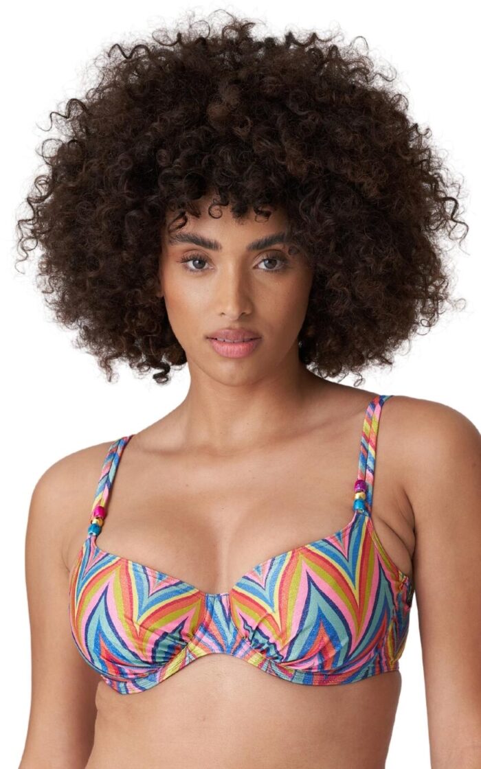 Prima Donna Swim Kea Full Cup Bikini Top - Rainbow Paradise - 36E