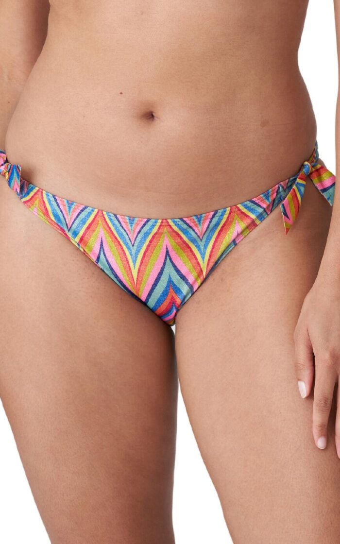 Prima Donna Swim Kea Tie Waist Bikini Brief - Rainbow Paradise - XL - 16
