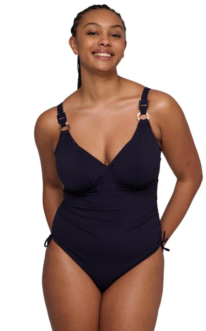 Prima Donna Swim Pinner Plunge Swimsuit - Dasling Sky