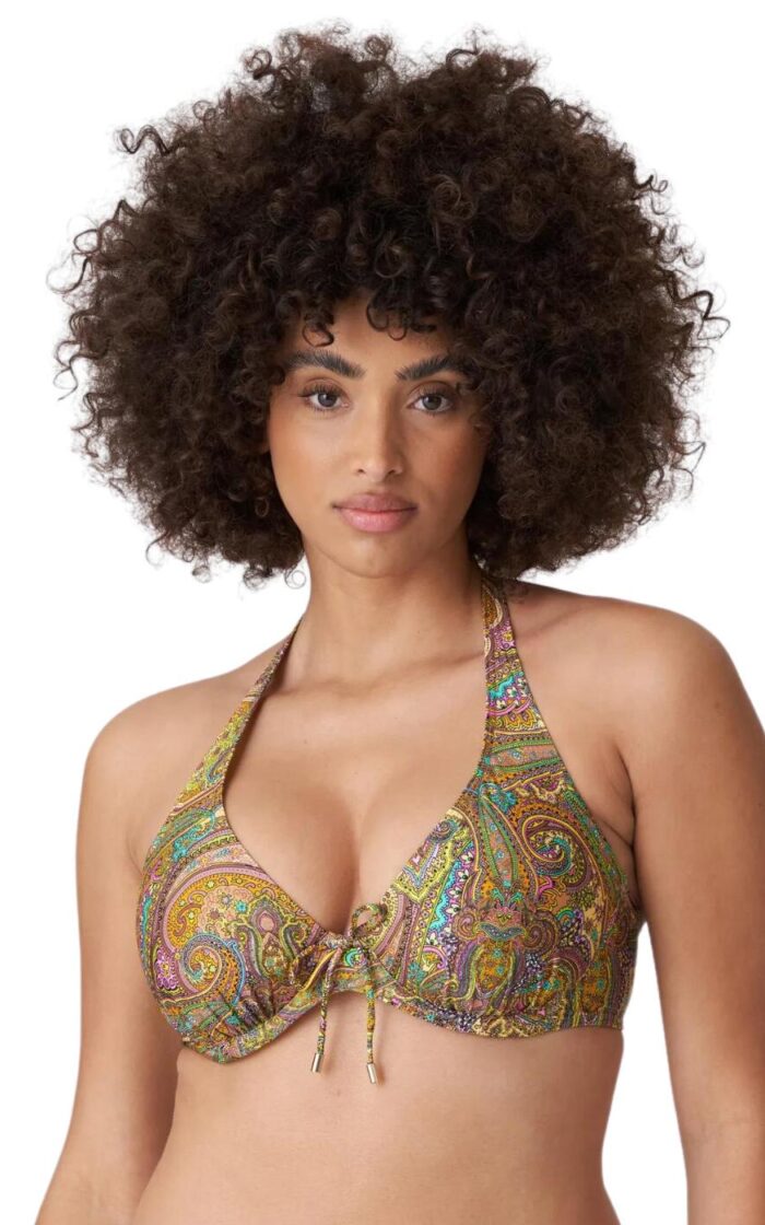 Prima Donna Swim Sakarun Plunge Bikini Top - Sunny Paisley - 34G