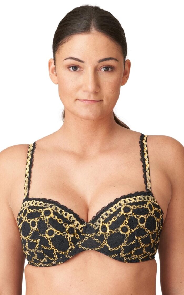 Prima Donna Twist Amsterdam AV Padded Balcony Bra - Black - 34H