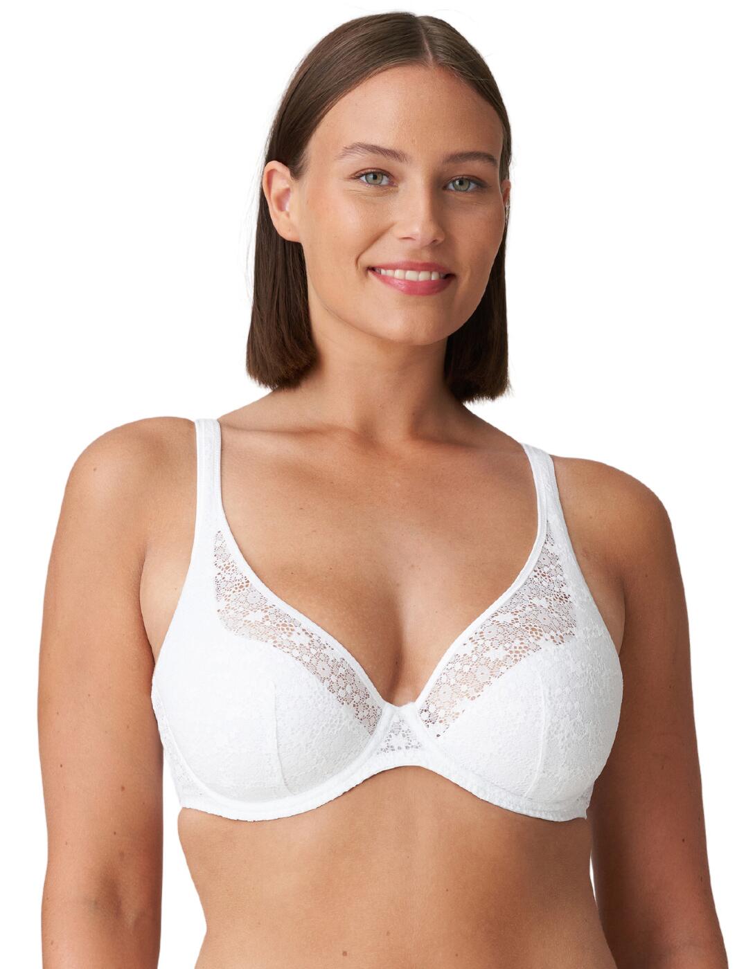 Prima Donna Twist Epirus Half Padded Plunge Bra - White - 36C