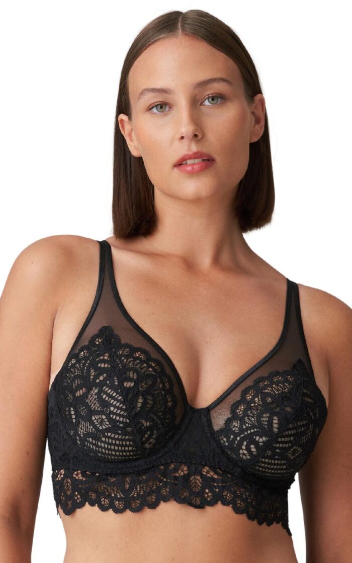 Prima Donna Twist First Night Longline Bra - Black - 32G