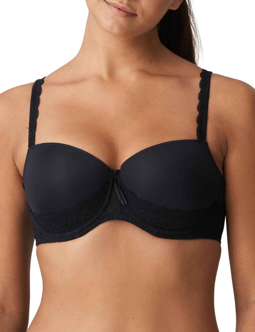 Prima Donna Twist I Do Padded Balcony Bra - Black - 34H