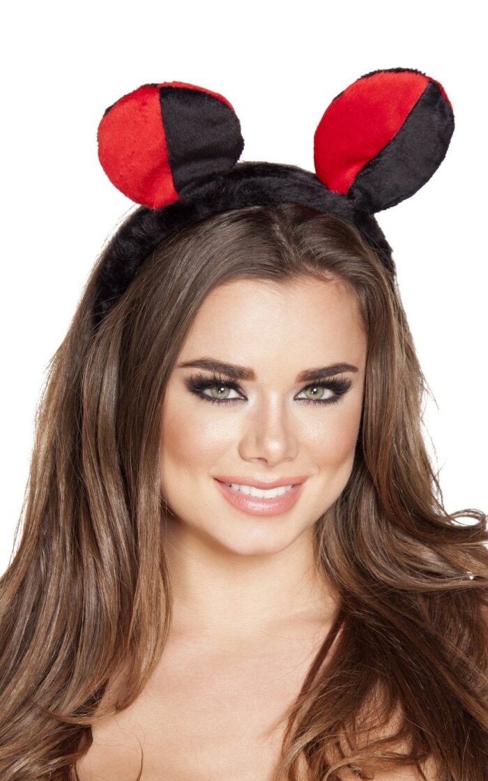 Red/Black Lady Bug Head Piece