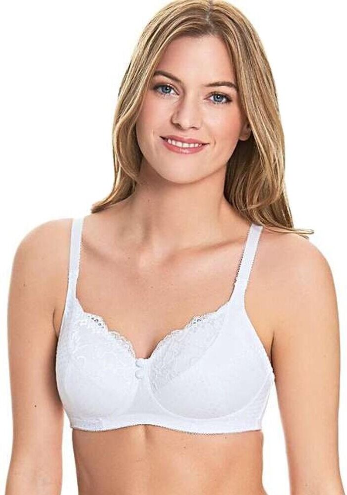 Royce Olivia Pocketed Post Mastectomy Bra - White