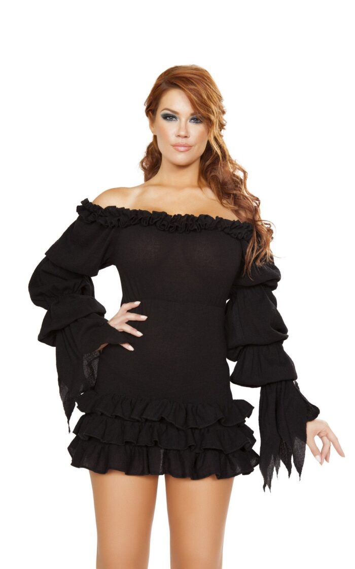 Ruffled Pirate Dress with Sleeves