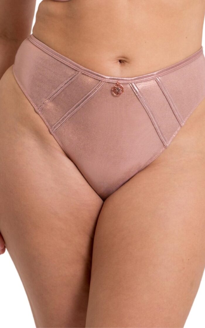 Scantilly by Curvy Kate Eos Thong - Rose Gold - 2XL - 18