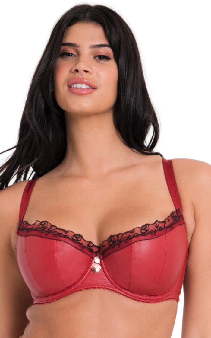 Scantilly by Curvy Kate Key To My Heart Padded Half Cup Bra - Rouge - 30FF
