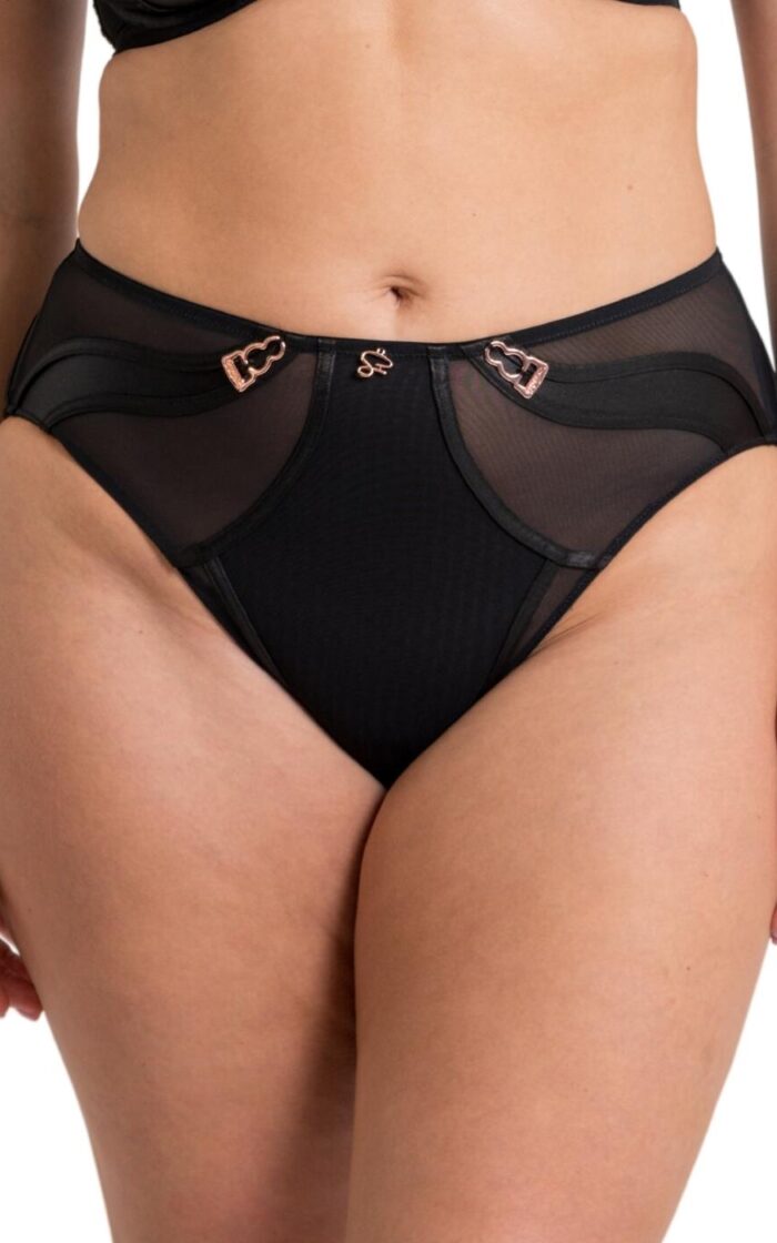Scantilly by Curvy Kate Suspense High Waist Brief - Black - 2XL - 18