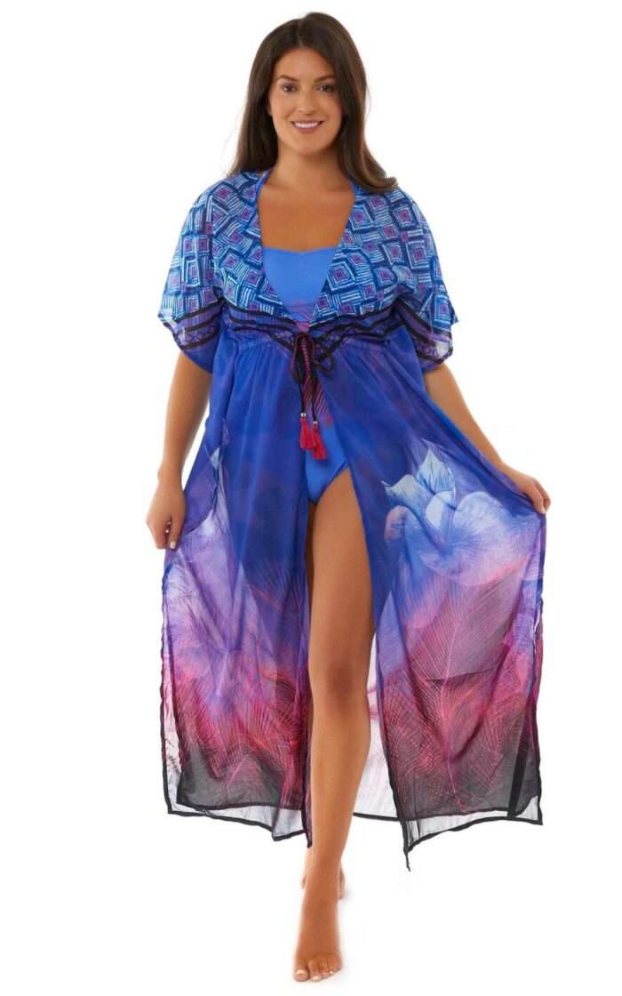 Seaspray Eleanor Florence Kaftan - Pink - S/M