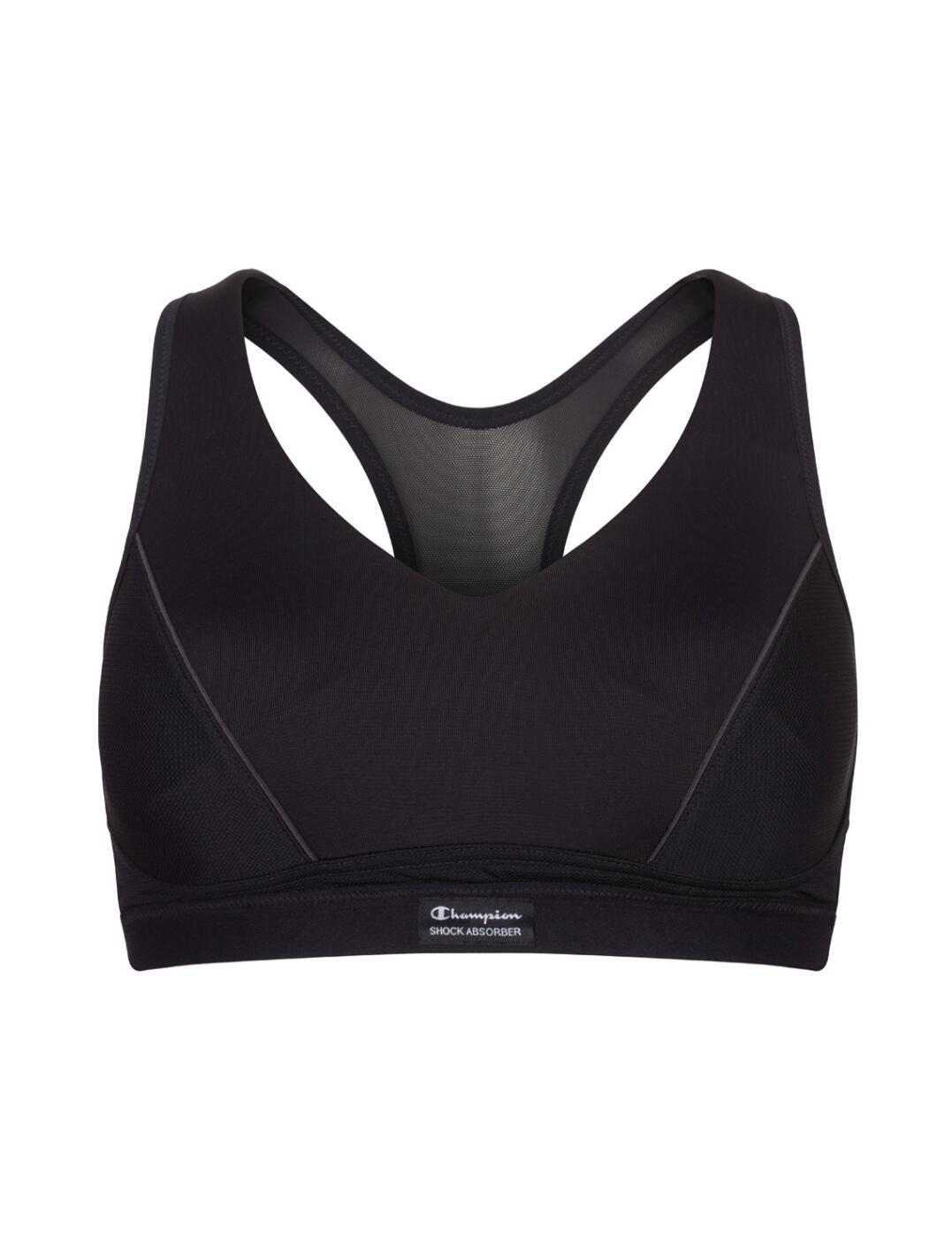 Shock Absorber Pump Padded Sports Bra - Black - 32B