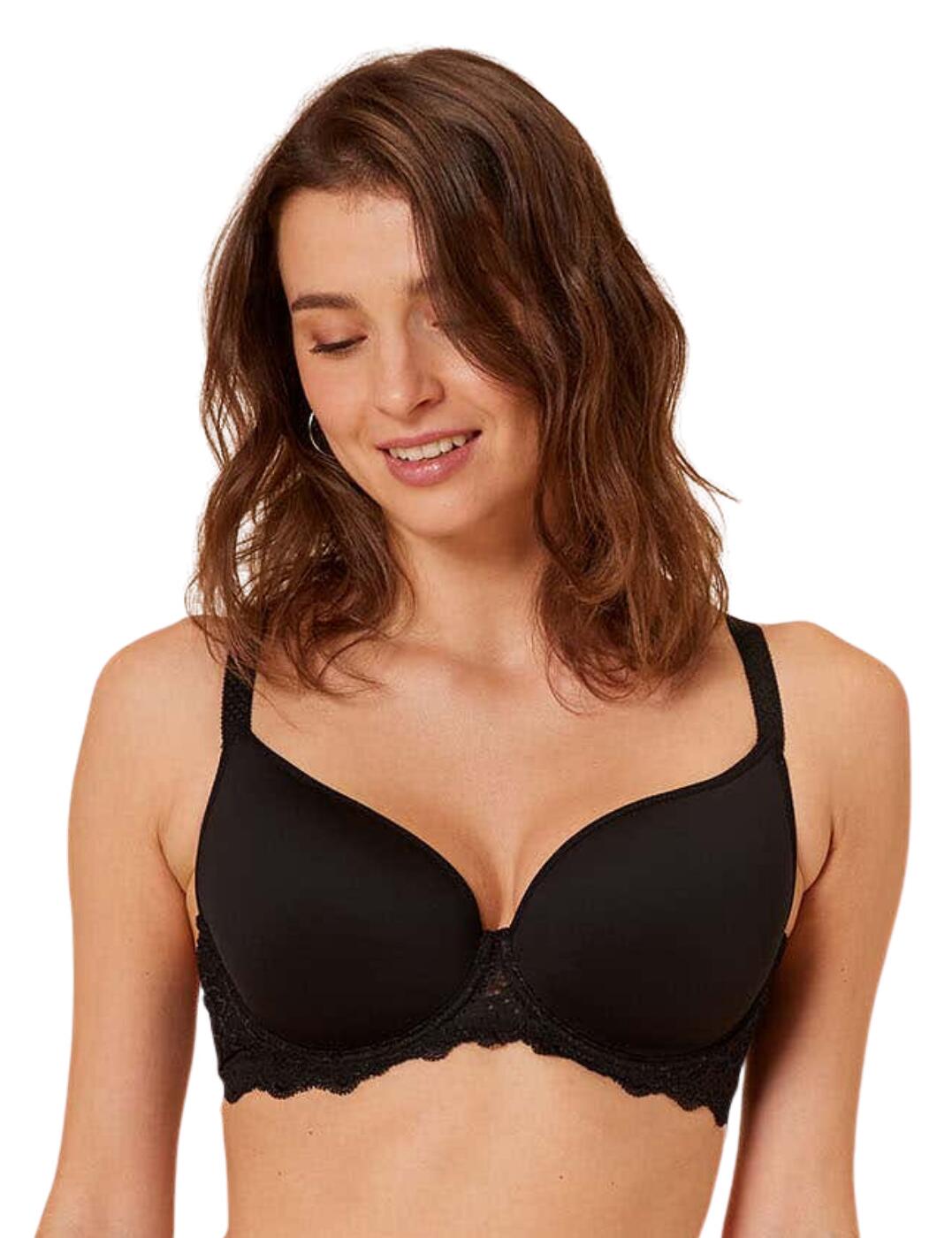 Simone Perele Caresse Spacer Plunge Bra - Black - 34B