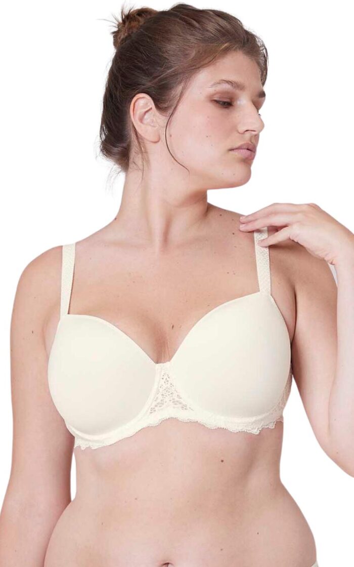 Simone Perele Caresse Spacer Plunge Bra - Natural - 36C
