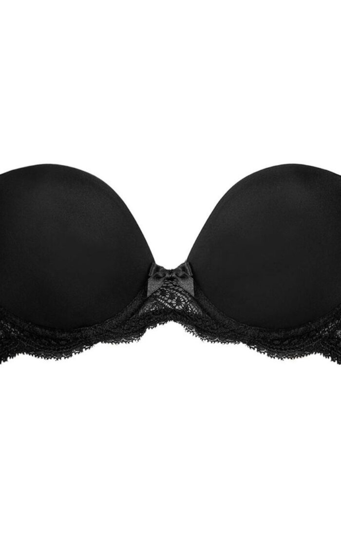 Simone Perele Eden Strapless Plunge Bra - Black - 30D