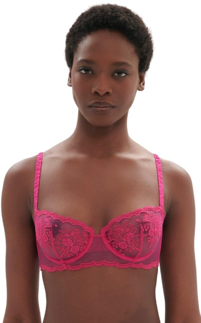 Simone Perele Intrigue Half Cup Bra - Disco Pink - 32B