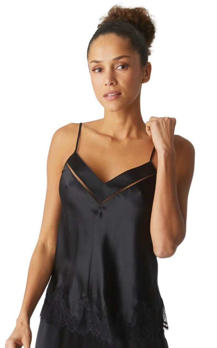 Simone Perele Nocturne Camisole Top - Black - M - 12