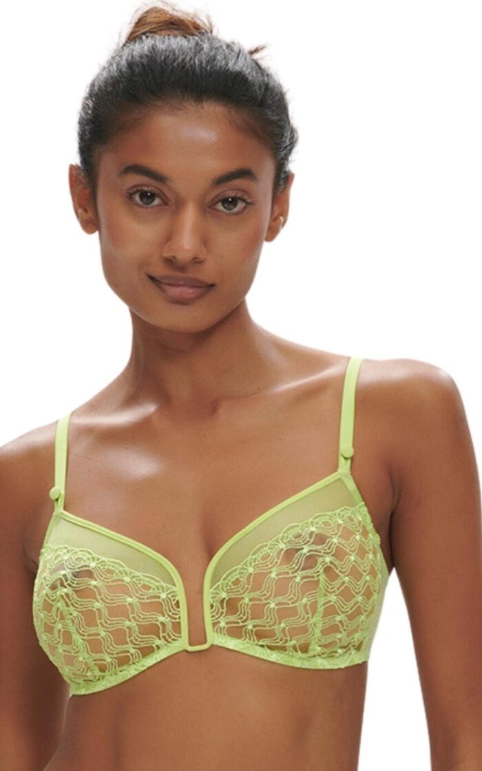 Simone Perele Rose Non Wired Bra - Lime - S - 10
