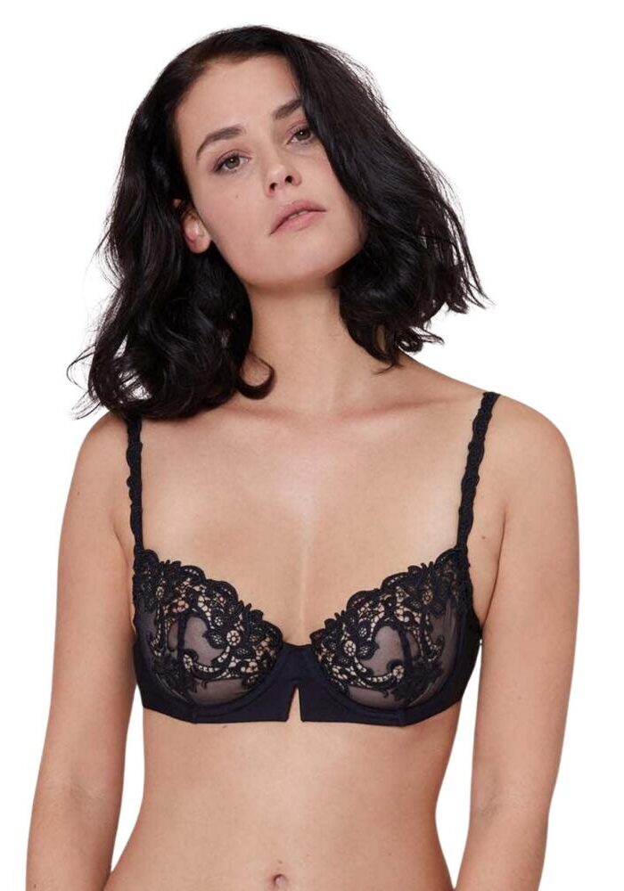 Simone Perele Saga Half Cup Bra - Black - 38B