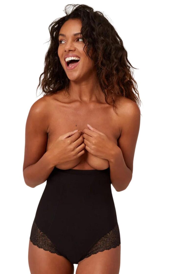 Simone Perele Top Model High Waist Shaper Brief - Black - XL - 16
