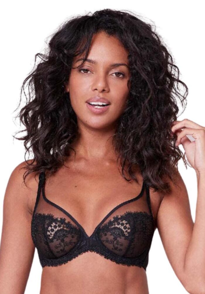 Simone Perele Wish Plunge Bra - Black - 34D