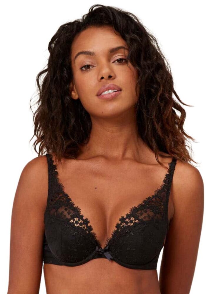 Simone Perele Wish Triangle Push Up Bra - Black - 32B