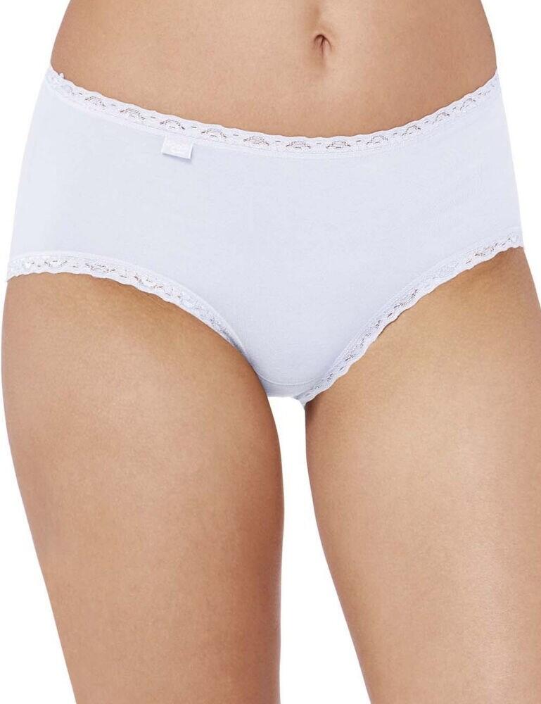 Sloggi 24/7 Cotton Lace Midi Brief - White - 4XL - 22