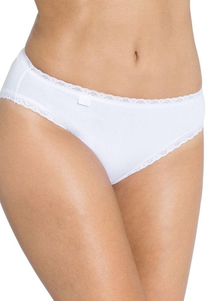 Sloggi 24/7 Cotton Lace Tai Brief 3 Pack - White - S - 10