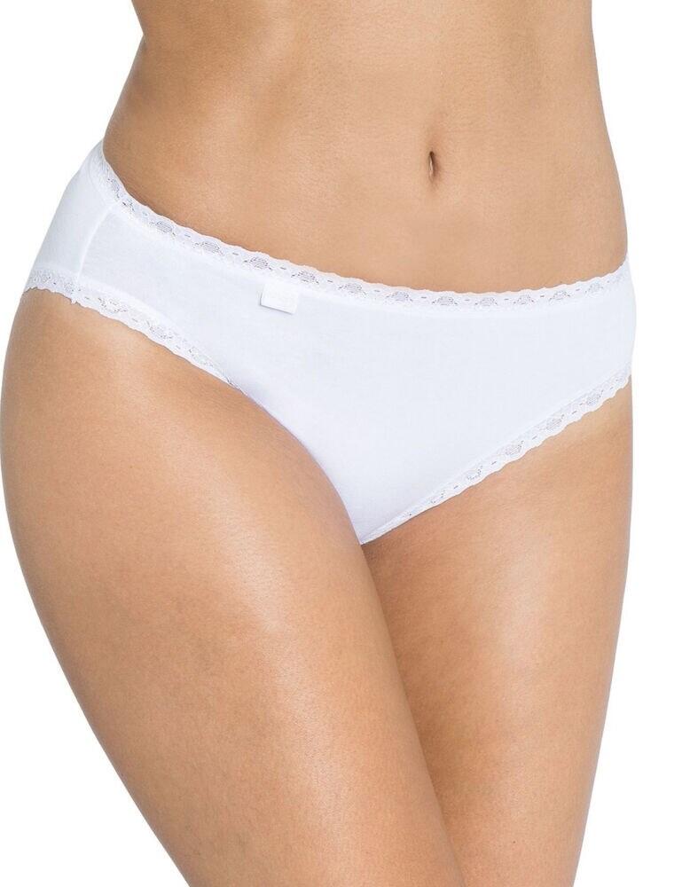 Sloggi 24/7 Cotton Lace Tai Brief 3 Pack - White - S - 10