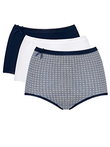 Sloggi Basic Maxi Brief 3 Pack - Blue/Dark Combination - S - 10