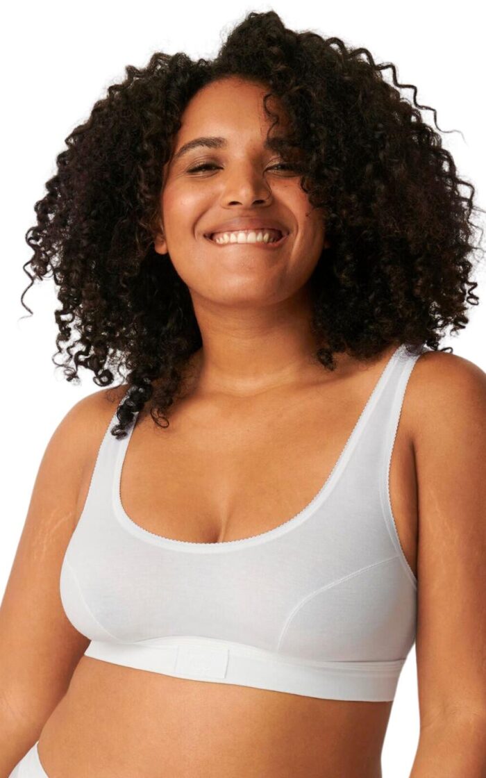 Sloggi Double Comfort Soft 95% Cotton Bra Top - White - S - 10