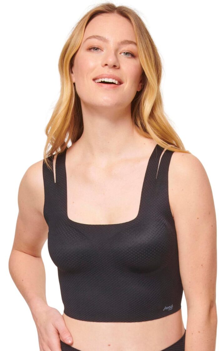 Sloggi Zero Feel Flow Bra Top - Black - XS - 8