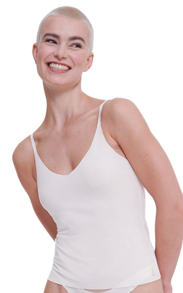 Sloggi Zero Feel Spaghetti Top - Silk White - S - 10