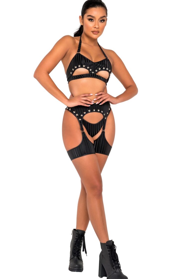 Studded Garter Belt Harness
