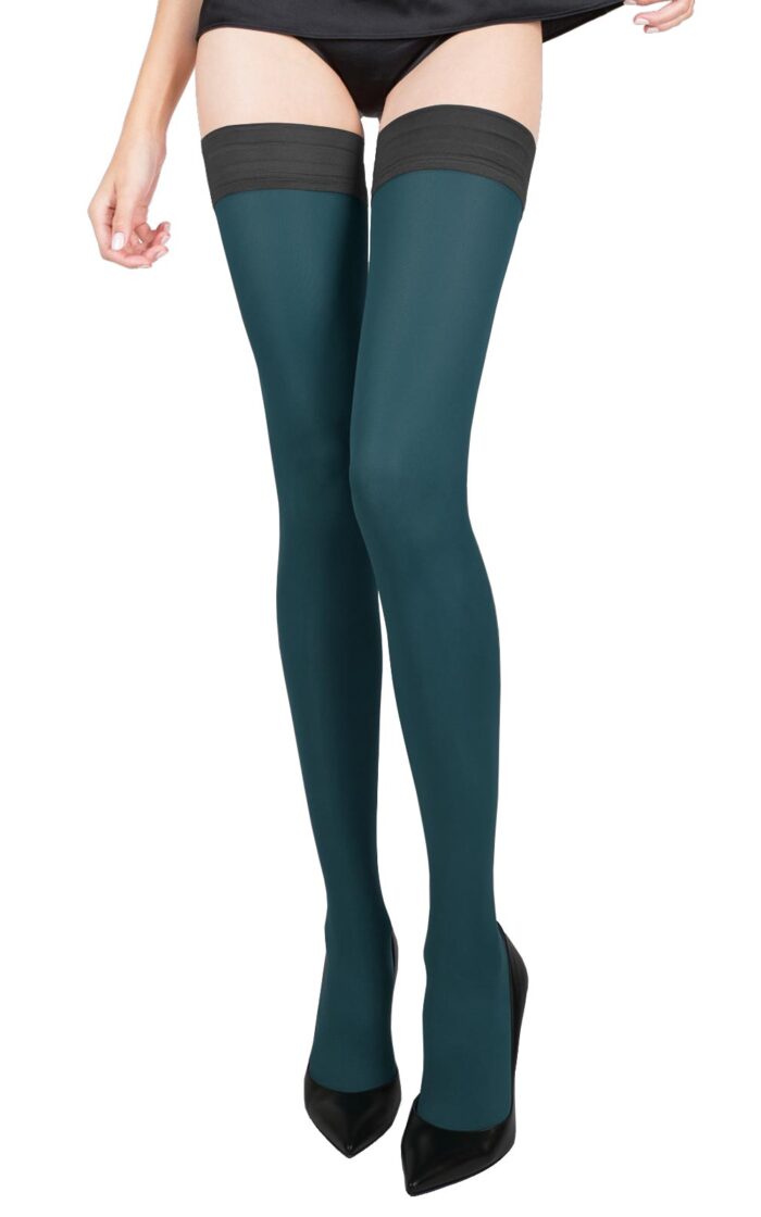 TOSCA Matte Color Thigh Highs