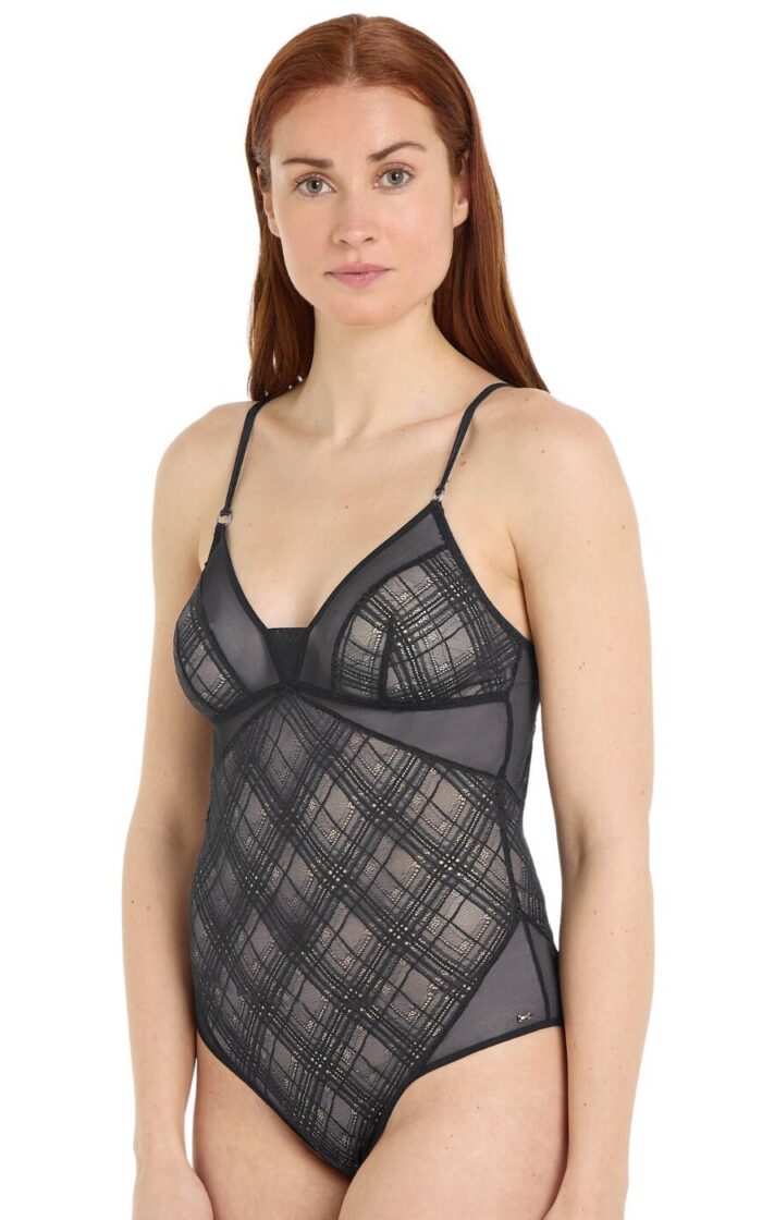 Tommy Hilfiger TH Elevated Non Wired Bodysuit - Black - L - 14