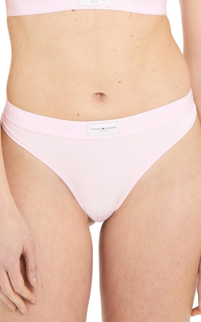 Tommy Hilfiger TH Established Thong - Light Pink - XS - 8