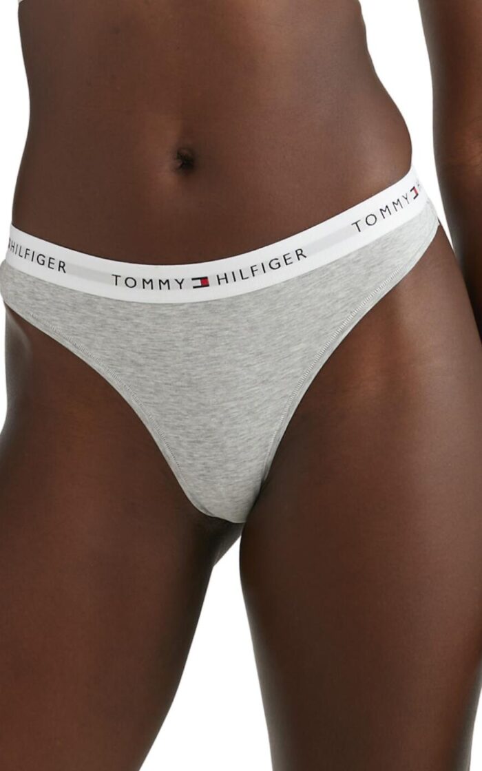 Tommy Hilfiger TH Icon 2.0 Thong - Light Grey Heather - S - 10