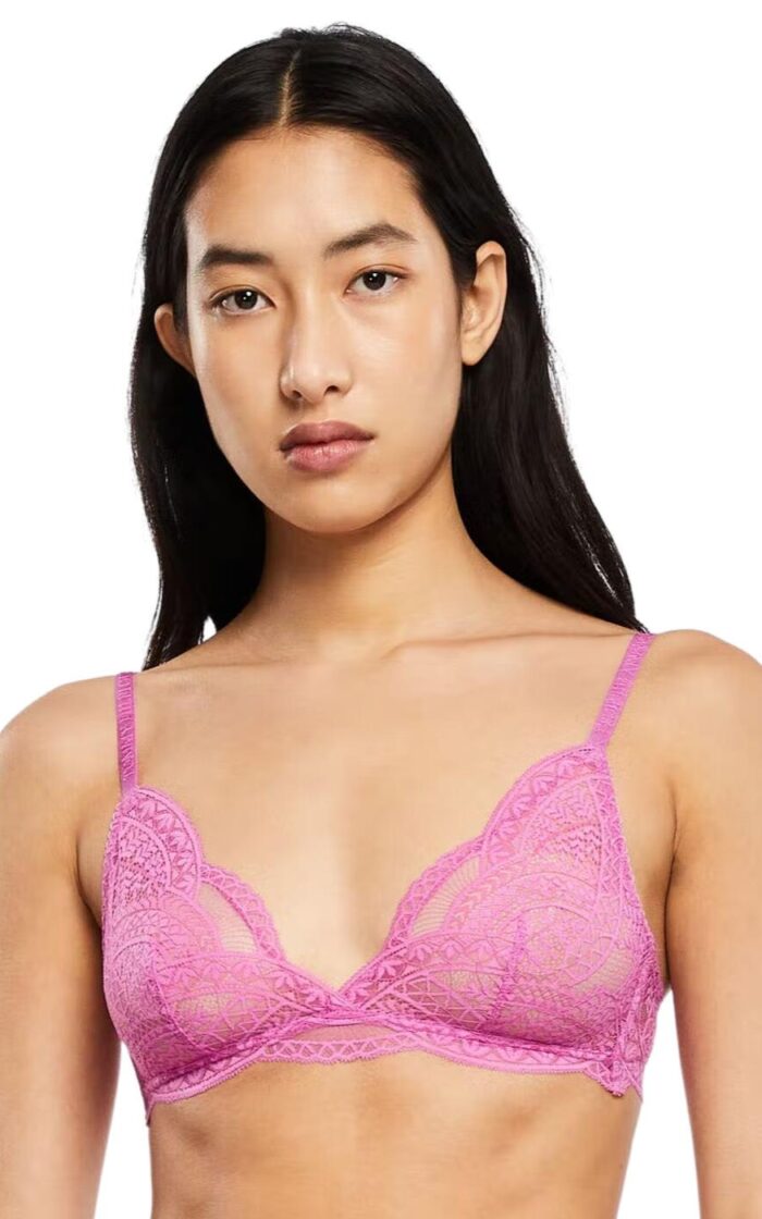 Tommy Hilfiger TH Lace Triangle Bra - Lilac Orchid - XS - 8