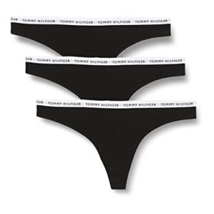 Tommy Hilfiger TH Recycled Essentials Thong 3 Pack - Black